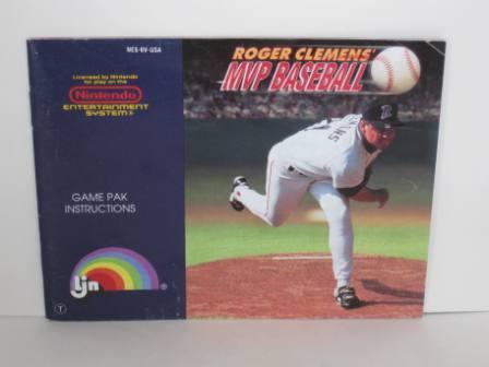 Roger Clemens MVP Baseball - NES Manual